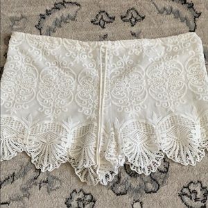 Nightcap- lace shorts w/ drawstring